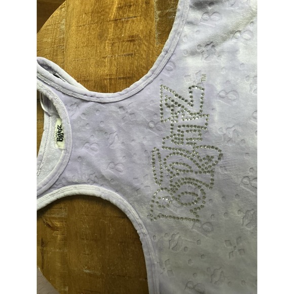 Bratz Light Purple Velvet Racerback Crop Top Sz: XS - Picture 2 of 8